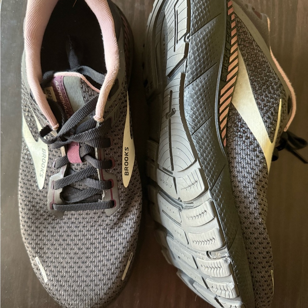 Brooks Gray and Pink Athletic Shoes